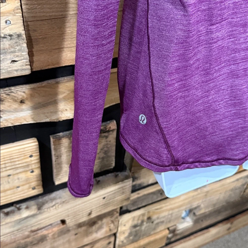 Lululemon‎ On Track Long Sleeve Heathered Aurora Size 6 Style Number: WABMS